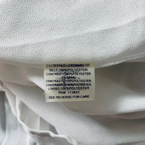 Sold Sugarlips White Pleated Lace A Line Dress - Picture 11 of 12